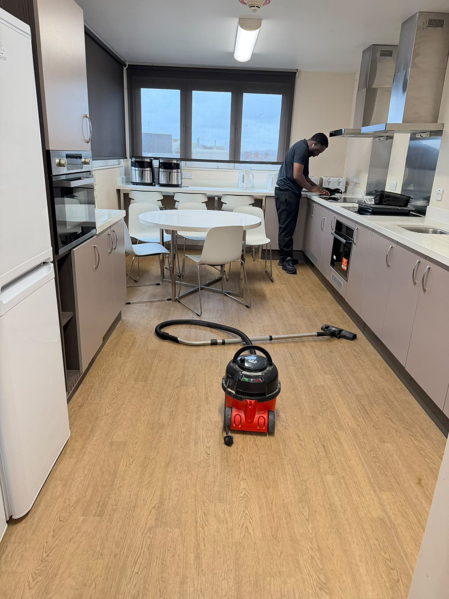 Post-construction clean-up on a new build site — project photo